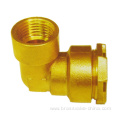 3/4" NPT Full Flow Blue Handle Wheel Brass Boiler Drain Valve